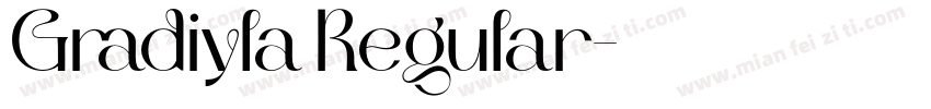 Gradiyla Regular字体转换